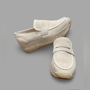 Suede platform espadrille loafer 
Dolce vita